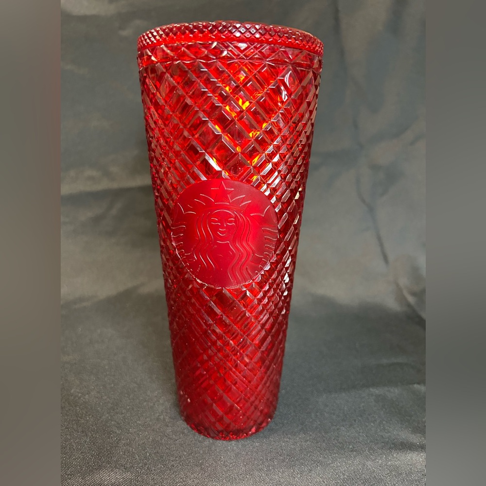 Starbucks Red Winter 2021 Jeweled Tumbler Cold Cup Venti 24oz - NO STRAW